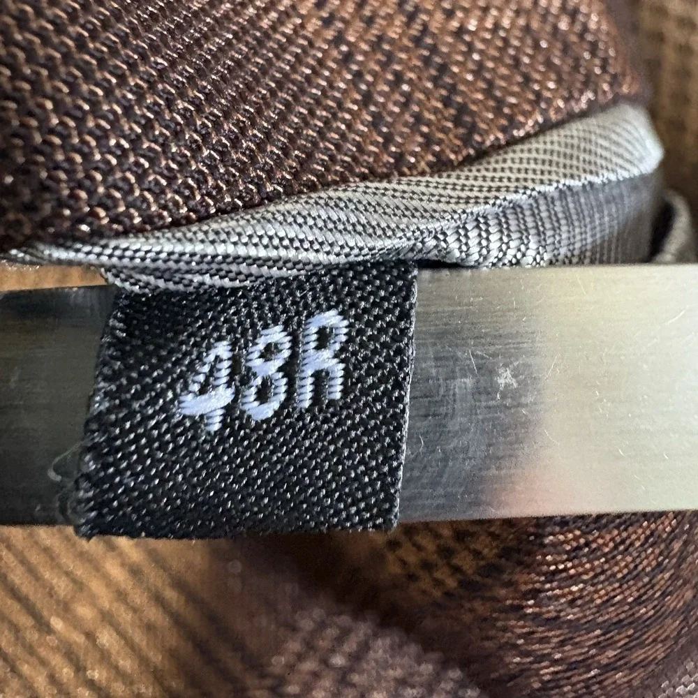 Vinci Philosophy Sports Coat 48R Chocolate Glen‎ Check Performance Blazer Jacket